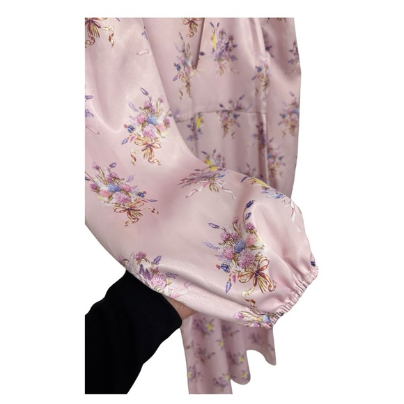 LoveShackFancy | $595 Kinnear Midi Dress in Ballet Slipper Pink, Size 4 - Picture 5 of 11
